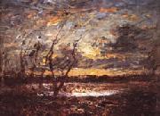 Francois-Auguste Ravier Landscape near Cremieu oil on canvas